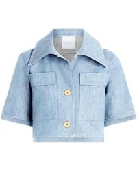 Patou - Button-Up Short-Sleeved Jacket - Lyst