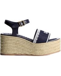 Dior - Dentelle Wedge Sandal - Lyst