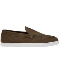 Christian Louboutin - Embossed Logo Loafers - Lyst