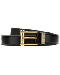 Versace - Logo-Printed Buckle Belt - Lyst