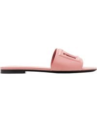 Dolce & Gabbana - Dg Logo Cut Out Slides - Lyst