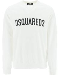 DSquared² - Logo-Print Crew-Neck Sweatshirt - Lyst