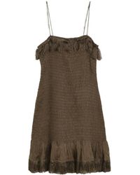 By Malene Birger - Valia Fringed Mini Dress - Lyst