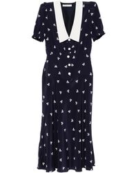 Alessandra Rich - Short Sleeve Dress - Lyst