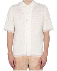 Séfr - Séfr Noam Textured Button-Up Shirt - Lyst