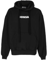 Bonsai - Logo Printed Drawstring Hoodie - Lyst