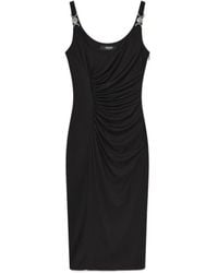 Versace - Stretch Crêpe Jersey Midi Dress - Lyst