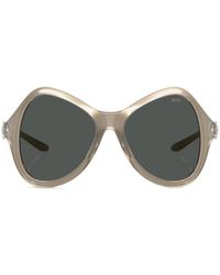 DIESEL - Geometric Frame Sunglasses - Lyst