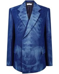 Off-White c/o Virgil Abloh - Body Scan Relax Denim Double Jacket - Lyst