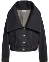 Balenciaga - Standing Collar Boxy Jacket - Lyst