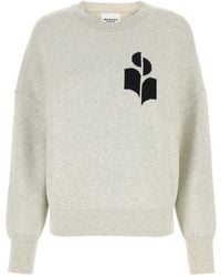 Isabel Marant - Isabel Marant Étoile Logo-Intarsia Crewneck Jumper - Lyst