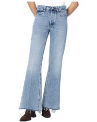 FRAME - Wide-Leg The Lax Jeans With Washed Effect - Lyst