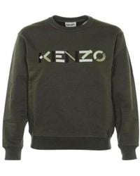 KENZO - Embroidered-Logo Sweatshirt - Lyst