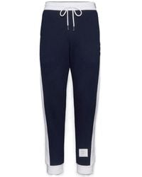Thom Browne - Mid-Rise Jersey Track Trousers - Lyst
