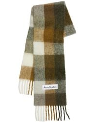 Acne Studios - Checked Fringed-Edge Scarf - Lyst