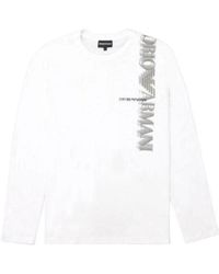 Emporio Armani - Logo Long-Sleeved T-Shirt - Lyst