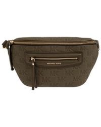 MICHAEL Michael Kors - Jet Set Travel Logo-Embossed Leather Belt Bag - Lyst