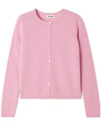 STAUD - Midnight Cashmere Cardigan - Lyst