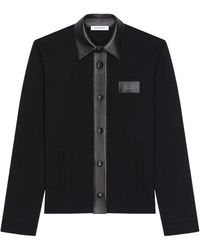Givenchy - Mixed Media Button-Up Cardigan - Lyst