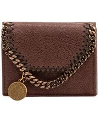 Stella McCartney - Chain-Detailed Bi-Fold Wallet - Lyst