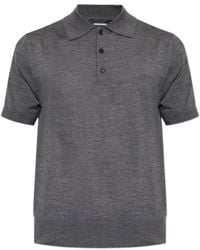 DSquared² - D2 Logo Embroidered Knitted Polo Shirt - Lyst