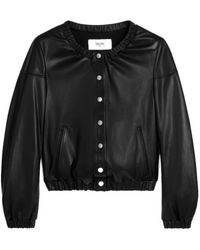 Celine - Long-Sleeved Leather Jacket - Lyst