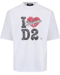 DSquared² - X Vaquera T-Shirt Logo - Lyst