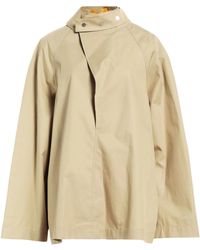 Burberry - Plain Colour Full-Length Jacket - Lyst