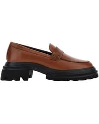 Hogan - Round-Toe Slip-On Loafers - Lyst