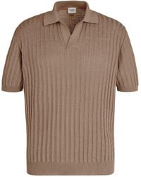 Tod's - Ribbed Short-Sleeve Polo Shirt - Lyst