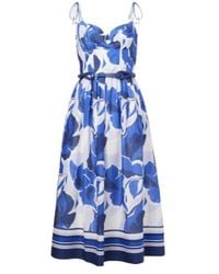 Rebecca Vallance - Paros Floral Cotton Midi Dress - Lyst