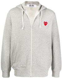 COMME DES GARÇONS PLAY - Hoded Zipper Casual Jacket - Lyst