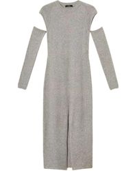 Twinset - Removable-Sleeve Midi Dress - Lyst