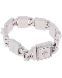 Versace - Logo-Plaque Chain Bracelet - Lyst