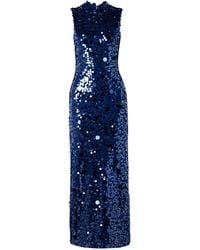 Carolina Herrera - Sequined Dress - Lyst