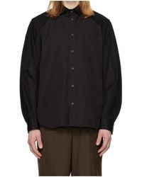 Sacai - Long-Sleeved Collared Shirt - Lyst