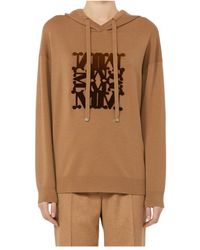 Max Mara - Taddeo Drawstring Knitted Hoodie - Lyst