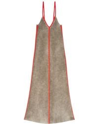 DIESEL - Rib-Knitted Cami Midi Dress - Lyst