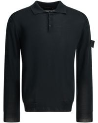 Stone Island - Long Sleeve Polo Shirt - Lyst