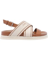Jimmy Choo Joa Sandals in Black | Lyst