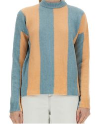 Alysi - Stripe Detailed Knitted Sweater - Lyst