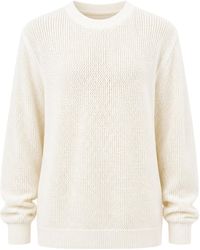 Maison Kitsuné - Maison Kitsuné Open Knit Crewneck Jumper - Lyst