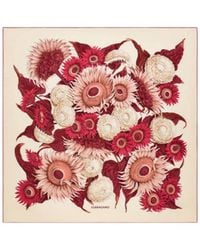Ferragamo - Ferragamo Floral Printed Scarf - Lyst