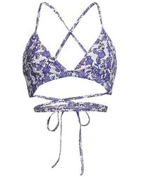 Isabel Marant - Floral-Print Bikini Tops - Lyst