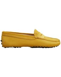 Tod's - Penny-Slot Suede Loafers - Lyst