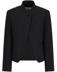 Jil Sander - Mandarin-Collar Wool Jacket - Lyst