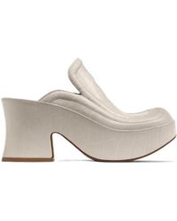 Bottega Veneta - Chunky-Heel Platform Mules - Lyst