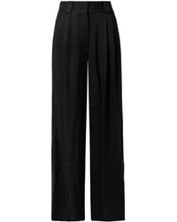 Blazé Milano - Husi Pleated Crepe Straight-Leg Pants - Lyst