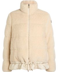 Moncler - Teddy Fleece Short Puffer Jacket - Lyst