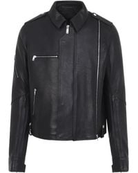 Rick Owens - Vega Zipped Leather Jacket - Lyst